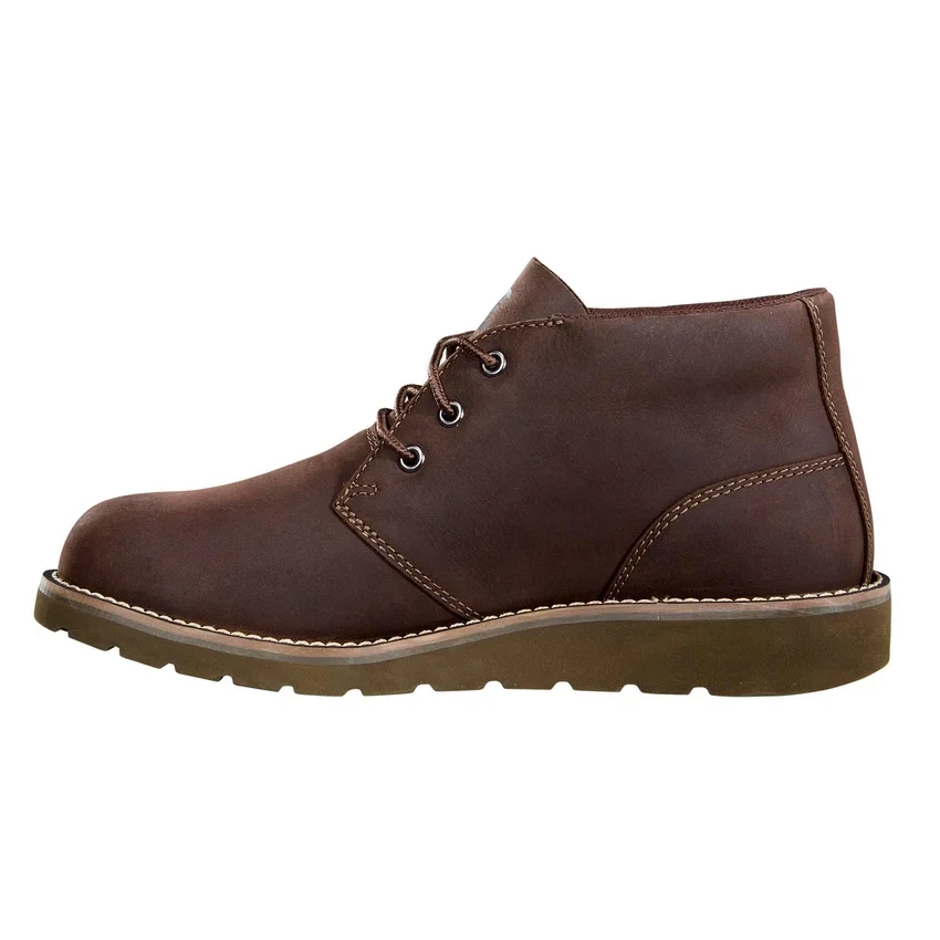 Botas chukka de cuña y puntera lisa