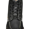Botas de cuña con puntera moc para mujer, impermeables, de 6"