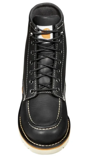 Botas de cuña con puntera moc para mujer, impermeables, de 6″