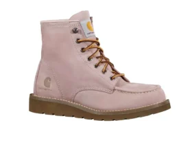 Botas de cuña con puntera mocasin de 6" para mujer