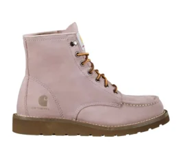 Botas de cuña con puntera mocasin de 6″ para mujer