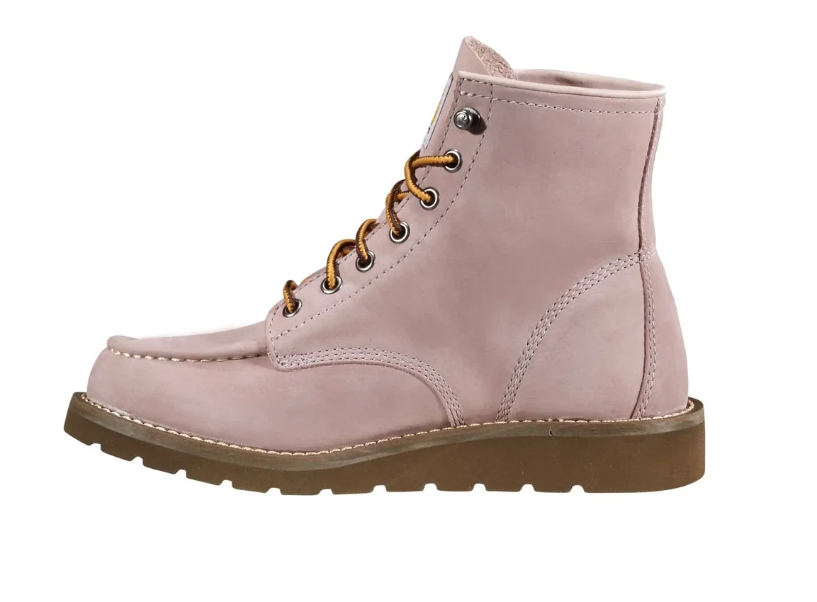 Botas de cuña con puntera mocasin de 6" para mujer