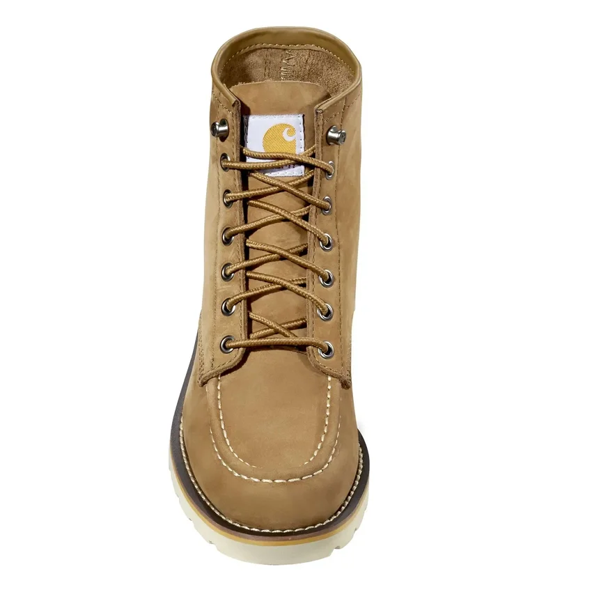Botas de cuña con puntera mocasin de 6" para mujer