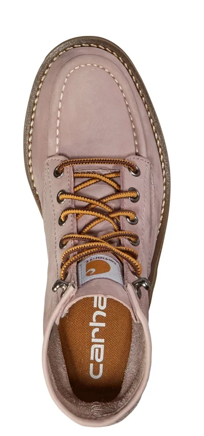 Botas de cuña con puntera mocasin de 6" para mujer