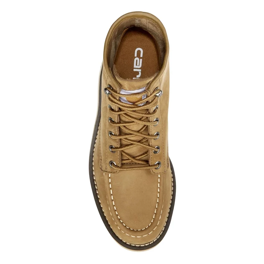 Botas de cuña con puntera mocasin de 6" para mujer