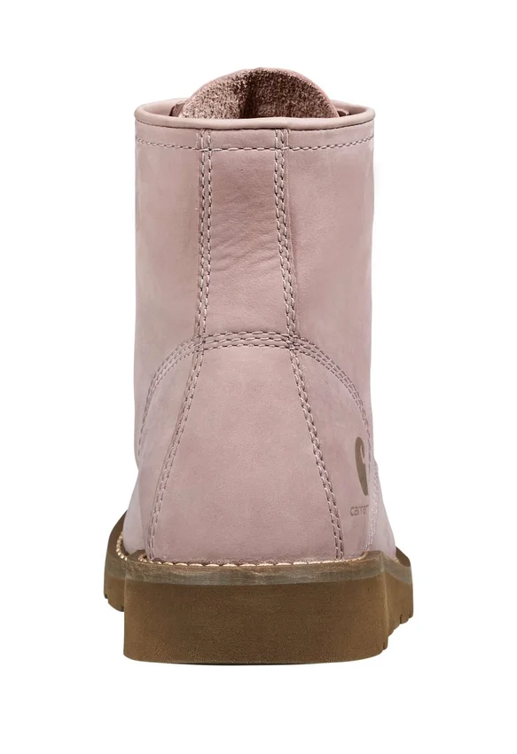 Botas de cuña con puntera mocasin de 6" para mujer