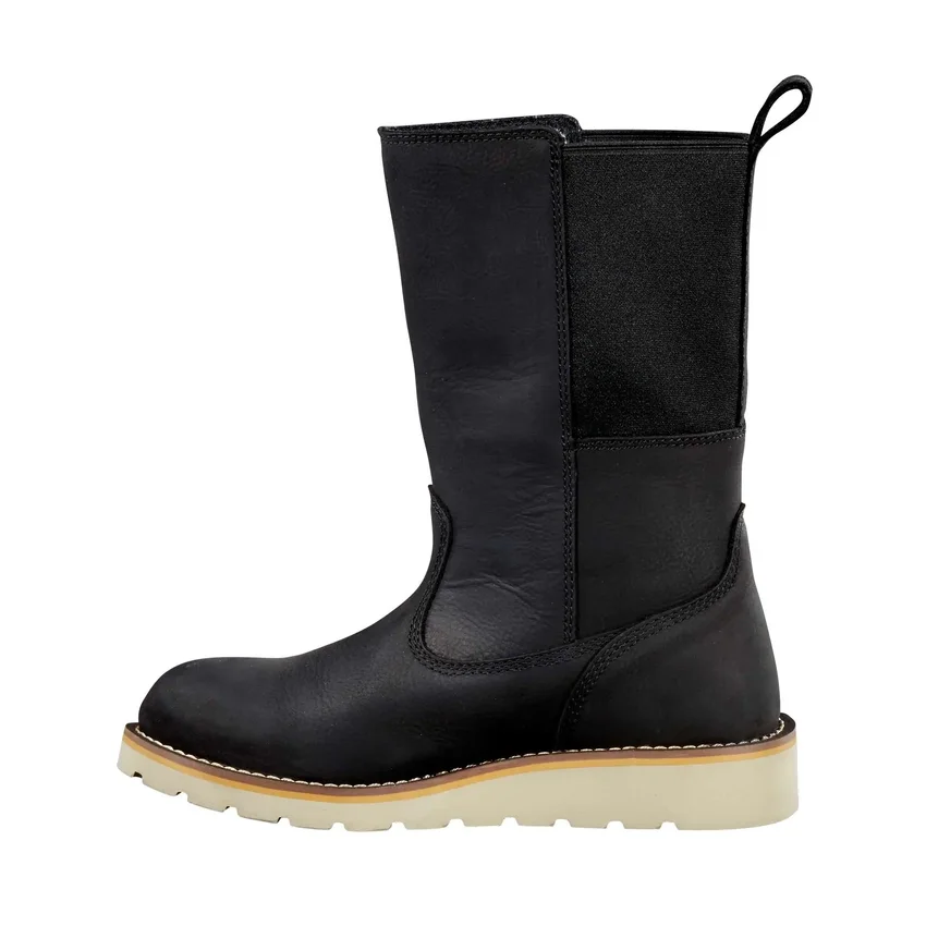 Botas de cuña impermeables de 10" con puntera blanda para mujer