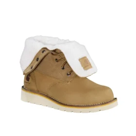 Botas de invierno impermeables y aislantes con cuña abatible de 8" para mujer