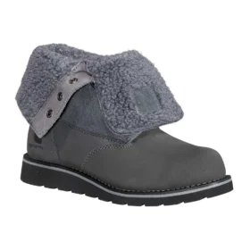 Botas de invierno impermeables y aislantes con cuña abatible de 8" para mujer