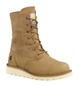 Botas de invierno impermeables y aislantes con cuña abatible de 8″ para mujer