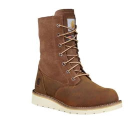Botas de invierno impermeables y aislantes con cuña abatible de 8″ para mujer