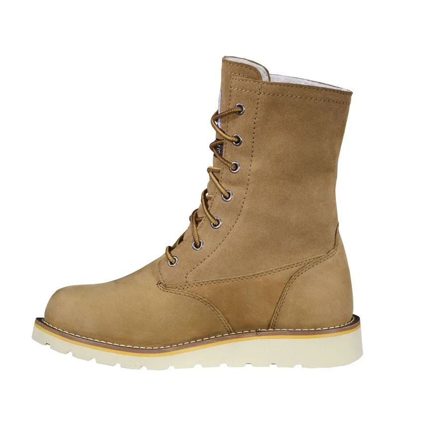 Botas de invierno impermeables y aislantes con cuña abatible de 8" para mujer