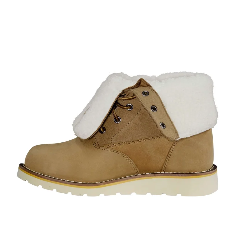 Botas de invierno impermeables y aislantes con cuña abatible de 8" para mujer