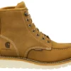 Botas de cuña con puntera moc para mujer, impermeables, de 6"
