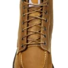 Botas de cuña con puntera moc para mujer, impermeables, de 6"