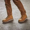 Botas de trabajo impermeables de mujer con puntera de acero y cuña de 6" estilo mocasín