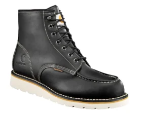 Botas impermeables de cuña con puntera mocasin de 6"