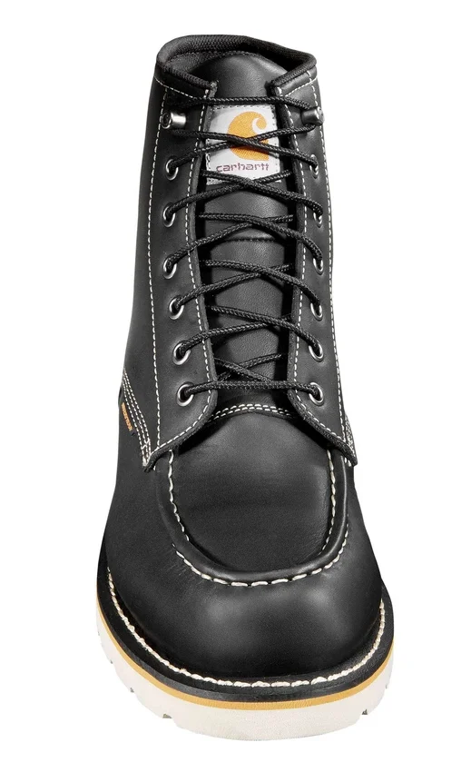 Botas impermeables de cuña con puntera mocasin de 6"