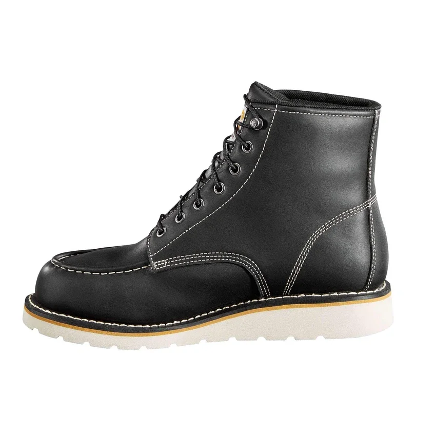 Botas impermeables de cuña con puntera mocasin de 6"