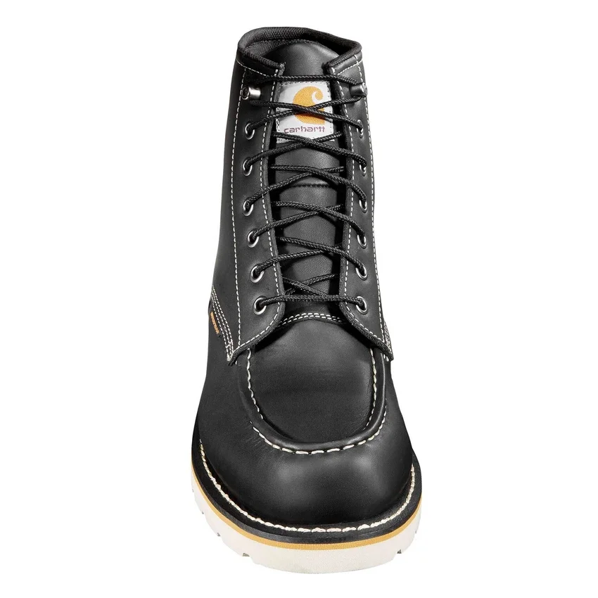 Botas impermeables de cuña con puntera mocasin de 6"