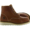 Botas impermeables de cuña con puntera mocasin de 6"