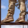Botas impermeables de cuña con puntera mocasin de 6"