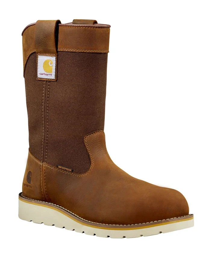 Botas Wellington con cuña de 10" y puntera blanda, impermeables