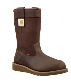Botas Wellington con cuña, puntera de acero e impermeables de 10″