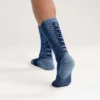 Calcetines de caña media con logotipo, mezcla de lana sintética de peso medio, paquete de 2 pares