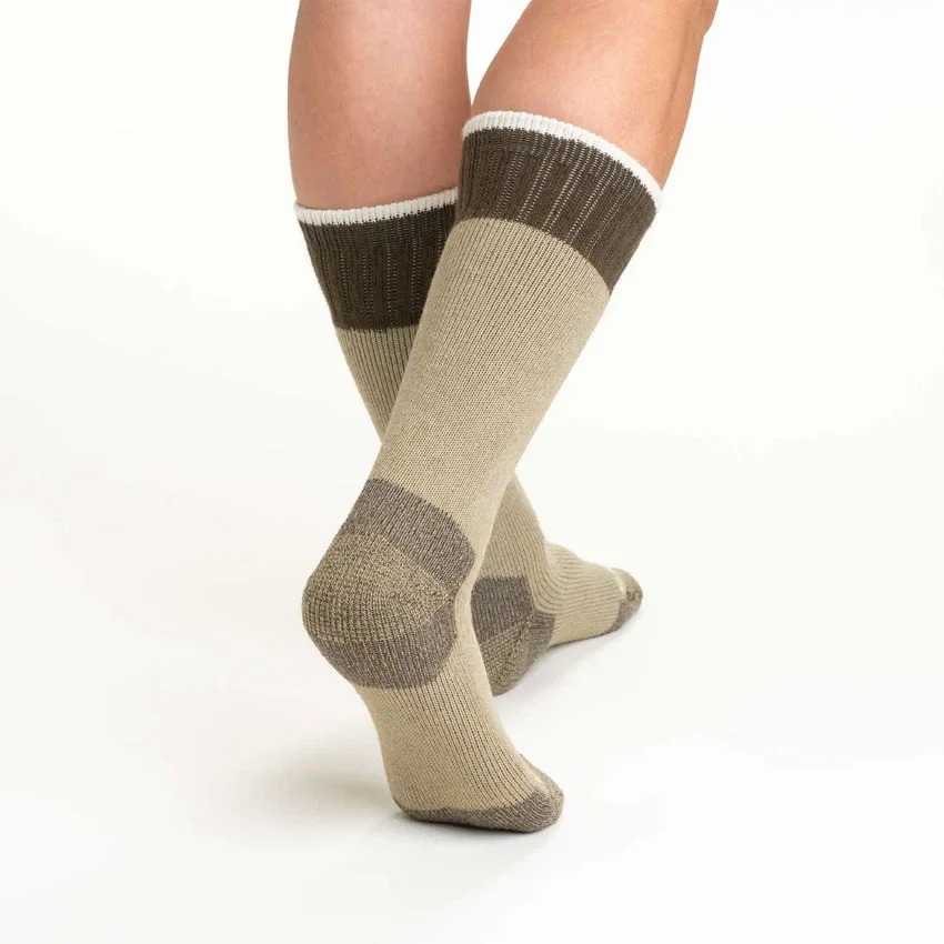 Calcetines gruesos para botas de mezcla de lana sintética para mujer