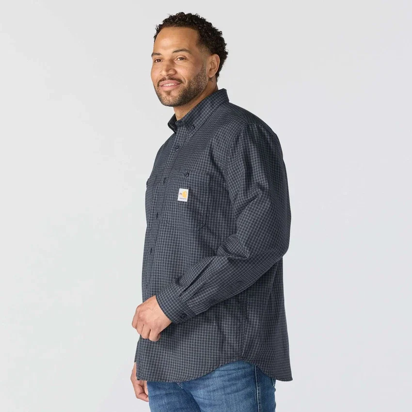 Camisa a cuadros de manguitos largos «Fr Force Sun Defender™» para hombre - Camisas con protección solar