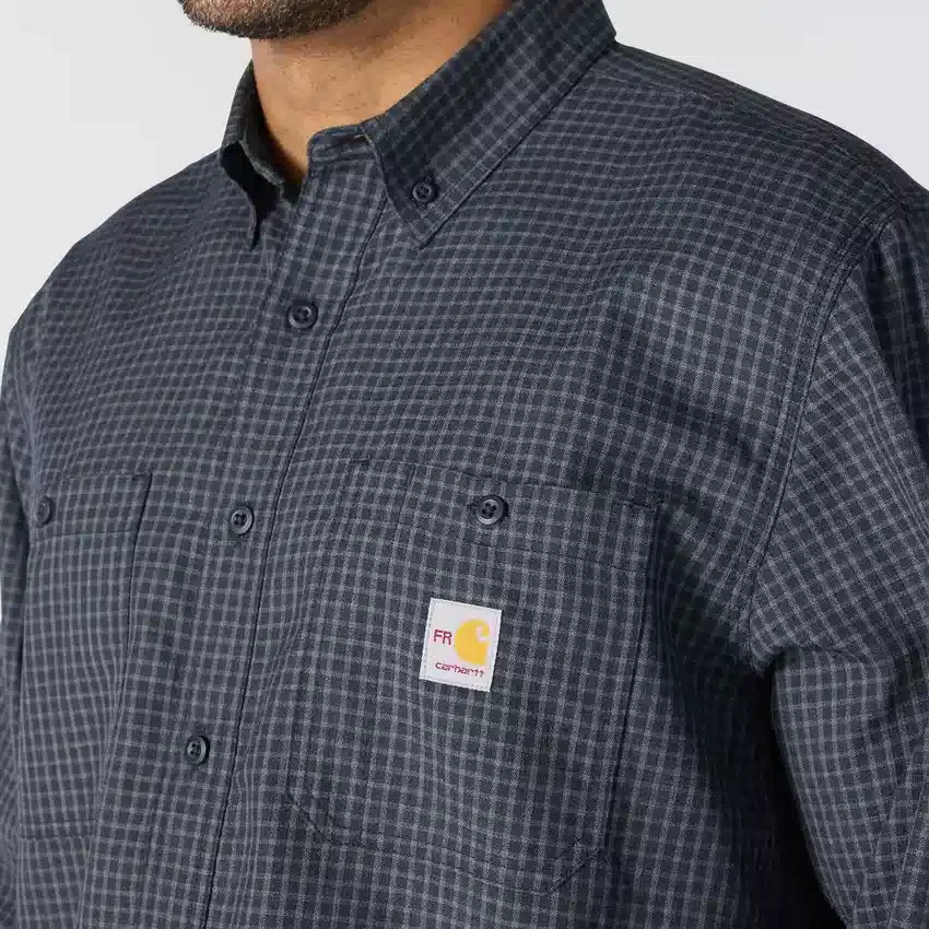Camisa a cuadros de manguitos largos «Fr Force Sun Defender™» para hombre - Camisas con protección solar