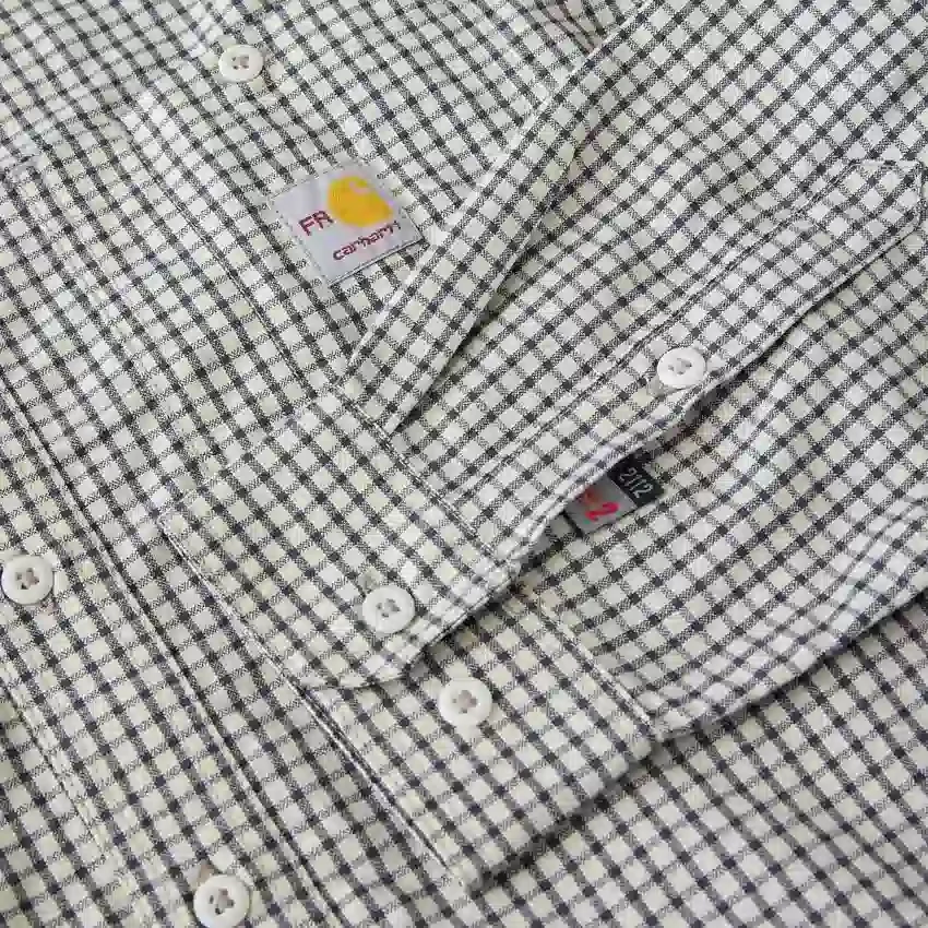 Camisa a cuadros de manguitos largos «Fr Force Sun Defender™» para hombre - Camisas con protección solar