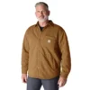 Camisa-chaqueta acolchada de corte holgado y tejido grueso con cierre de botones Rain Defender®