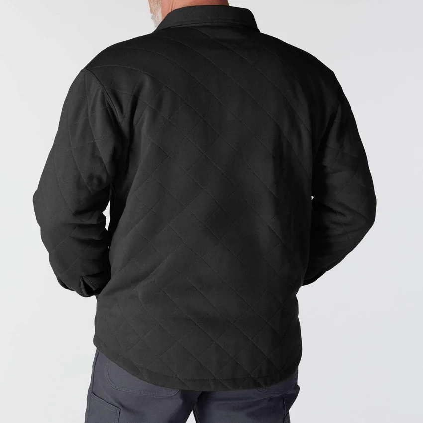 Camisa-chaqueta acolchada de corte holgado y tejido grueso con cierre de botones Rain Defender®