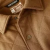 Camisa-chaqueta acolchada de corte holgado y tejido grueso con cierre de botones Rain Defender®