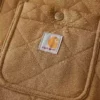 Camisa-chaqueta acolchada de corte holgado y tejido grueso con cierre de botones Rain Defender®
