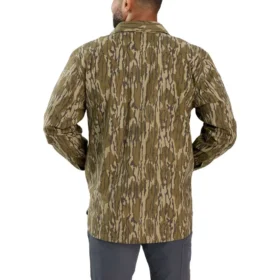 Camisa-chaqueta de camuflaje de lona con corte holgado Rugged Flex® y forro polar