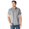 Camisa de cuadros de manguitos cortos y corte holgado «Bozeman» para hombre