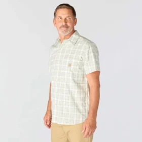 Camisa de cuadros de manguitos cortos y corte holgado «Bozeman» para hombre