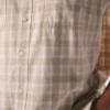 Camisa de cuadros de manguitos cortos y corte holgado «Bozeman» para hombre
