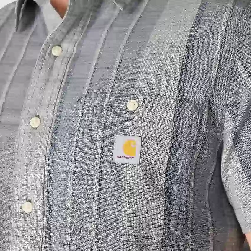 Camisa de cuadros de manguitos cortos y corte holgado «Bozeman» para hombre