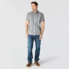 Camisa de cuadros de manguitos cortos y corte holgado «Bozeman» para hombre