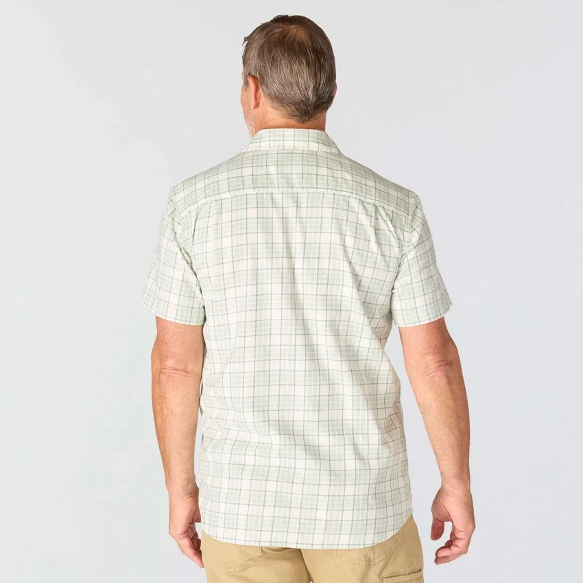 Camisa de cuadros de manguitos cortos y corte holgado «Bozeman» para hombre