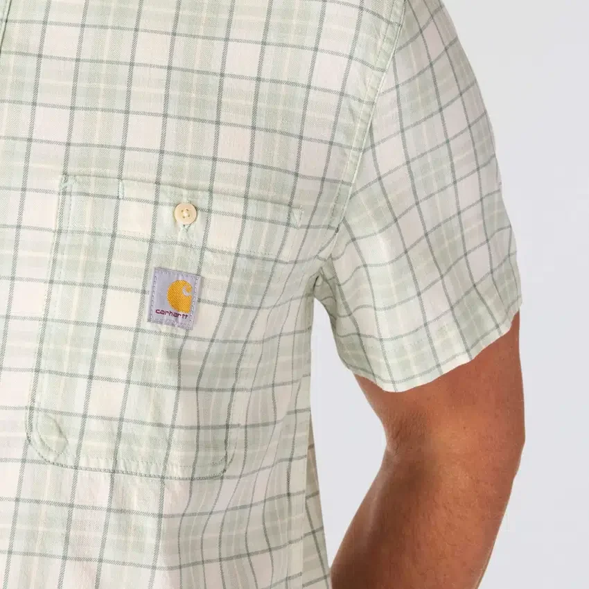 Camisa de cuadros de manguitos cortos y corte holgado «Bozeman» para hombre