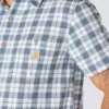 Camisa de cuadros de manguitos cortos y corte holgado «Bozeman» para hombre