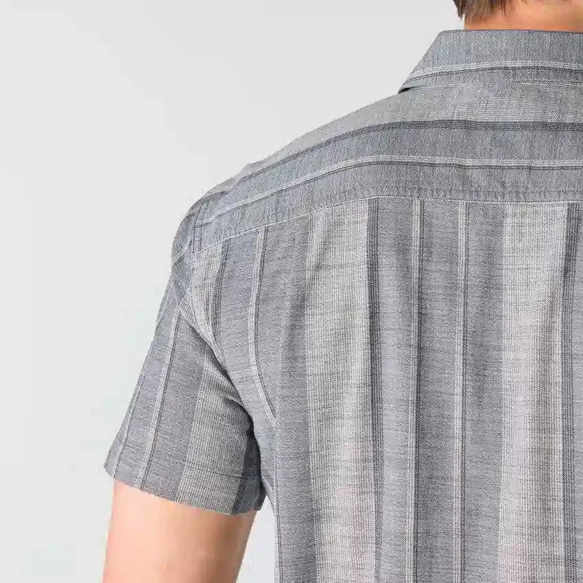 Camisa de cuadros de manguitos cortos y corte holgado «Bozeman» para hombre