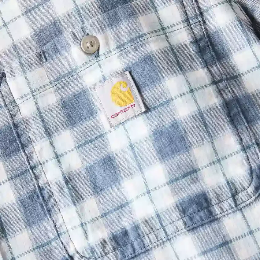 Camisa de cuadros de manguitos cortos y corte holgado «Bozeman» para hombre