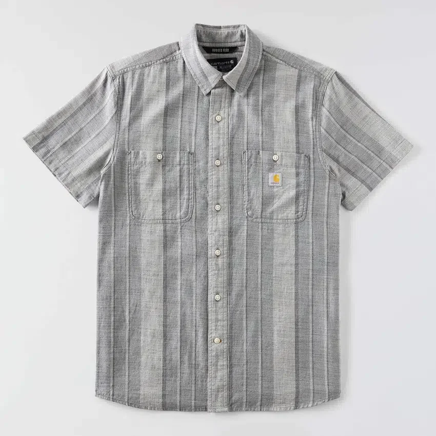 Camisa de cuadros de manguitos cortos y corte holgado «Bozeman» para hombre