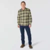 Camisa de franela a cuadros de manguitos largos, de peso medio y corte holgado Rugged Flex™